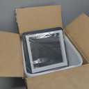 CANEOE 1 Pack Square Flush Mount Ceiling Light, 6000K Black Modern LED Ceiling Light Fixture, Minimalist Hallway Lighting Fixture Ceiling Lamp for Hallway Entryway Bedroom Balcony (Black&White)