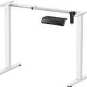 ErGear Electric Standing Desk Legs, 4 Memory Height Settings Height Adjustable Desk Frame, Sit Stand Table Legs Up to 47.2", Ergonomic Stand up Converter Base Workstation, White Frame Only