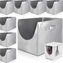 Aliceset 6 Pack Refill Liners Compatible with Modkat Flip Litter Box Liners Type F, Reusable Litter Liners with Carrying Handles Waterproof Cat Box Liners