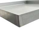 Heavy-Duty Galvanized Steel Drain Pan Premium, Rust-Resistant HVAC Condensate Pan Leak-Proof for Maximum Protection Without Hole Options (24x24x2")