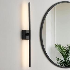 CCYCOL Black Bathroom Vanity Light Fixture 30 inch Dimmable Led Bar Vanity Lights for Bathroom Lighting Fixtures Over Mirror Modern Wall Sconce with 3500K Warm White