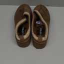 Women's Platform Slippers Mini Boots Warm Winter Snow House Shoes Premium Suede Faux Fur Lined Anti-Slip for Indoor to Outdoor (11, Dk Brown)