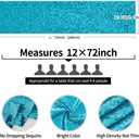 2 Packs 12 x 72 inches Turquoise Sequin Table Runner, Glitter Runner for Birthday Party Supplies Decorations Wedding Bachelorette Holiday Celebration Bridal Shower Baby Shower