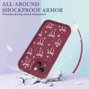 Case for iPhone 13, Silicone Shockproof Cover Women
