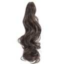 Claw Clip Ponytail 18" Clip in Wavy Ponytail Hair Extensions Long Pony Tails for Women Medium Brown Wave Hairpiece