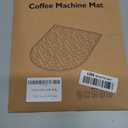 Silicone Coffee Mat,15.8"x 7.8"in Bar Mat for Countertop,Heat-Resistant,Non-Slip,Leak-Proof,Fit for Coffee Maker/Espresso Machine-Grey