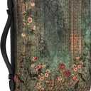 WUDUTOP Bible Cover, Bible Carrying Book Case for Men Women, Protective Church Organizer Holder Bag with with Handle and Zippered Pocket, Christian Gift for Girls Boy and Men(Boho Floral, XL)