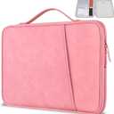 Laptop Case 14 inch, 14 inch Laptop Sleeve for Lenovo, HP, Dell, Acer, Asus Chromebook 14, HP Stream 14, Dell Inspiron 14, Lenovo IdeaPad/ThinkPad 14, ASUS ZenBook 14 Water-Resistant, Pink