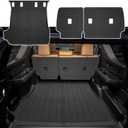 Cargo Mat with Backrest Cover Cargo Liners for Toyota 4Runner 2025 Accessories All Weather TPE Trunk Mat Cover Dog Liners