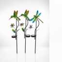 Solar Lights Outdoor for Garden Decor 32in  3 Pack