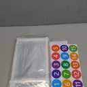 2+68P Classroom Headphone Storage Organize, 30Pockets Clear Earphone Hanging Storage Bags Classroom Over The Door Hanging Headphone Bags with 62P Stickers, 6P Hooks for Tidy Earphones