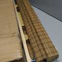 LazBlinds No Drill Bamboo Roman Shades, 27" W x 72" H, Highfield Teak