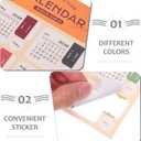 2026 Monthly Calendar Stickers - 2 Sheet Adhesive Tabs Color-coded Divider Index Labels for Journals, Notebooks & Diy Planning, Retro Color (Multi)