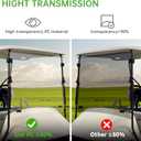 10L0L Golf Cart Windshield, Folding EZGO TXT Windscreen, Thick Golf Cart Windscreen kit, Upgrade Polycarbonate (PC) High Strength Impact Resistance, Fits EZGO TXT 1995-2013 & 2014+