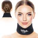 Hilph Neck Ice Pack Wrap Cervical Pain & Cooling, Throat Ice Pack for Tonsillectomy & Thyroidectomy Adjustable Gel Cold Pack Cold Compress for Surgery Recovery, Hot Flash, Menopause, Black