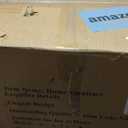 Night Stand, Mid Century Modern Nightstand w/2 Drawers, Boho Small Bedside Table, Oak Solid Wood, 17.72 W x 15.75 D x 19.69 H Inches (Natural, Double Drawer)