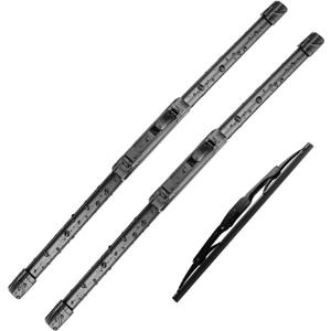 3Pcs Windshield Wipers for1999-2003 Lexus RX300 1999-2004 Honda Odyssey 2001-2006 Acura MDX, Original Equipment Automotive Replacement Windshield Wiper Blades- 24"/21"/16" (Set of 3) U/J HOOK