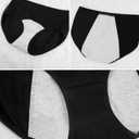 JojoQueen Period Underwear for Women Menstrual Panties Cotton Postpartum Easy Clean Teens Brief (M)