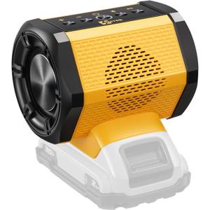 Bluetooth Speaker Compatible with DeWALT 20v Max Battery for Jobsite Camping & Festival Gifts(Battery not Included)
