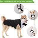 Weewooday Dog Tuxedo and Bandana Set Dogs Formal Tuxedo Pet Wedding Party Suit Wedding Bow Tie Shirt for Birthday Costumes(Cute Style,X-Large)