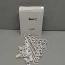 Hsei 5 Pack Baby Hangers with 10 Clips, Plastic Kids Pants Hangers for Nursery Closet Top and Bottom Clothes Hanger Set for Newborn Infant Toddler(5 Packs Total,White,10.6 Inch)