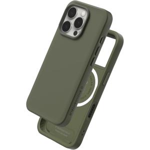 RhinoShield Case Compatible with Magsafe for iPhone 16 Pro | SolidX - Reinforced Shock-Absorbing Slim Design Protective Cover with 3.5M / 11ft Drop Protection - Seaweed Green