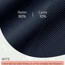 ODODOS Seamless Biker Shorts for Women 5" Inseam Ribbed High Waisted Running Yoga Shorts, Lycra Deep Blue, Medium (Black, M)