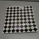 Elffloor Peel and Stick Floor Tile: 20pc 11.8 * 11.8in Self-Adhesive Waterproof Vinyl Flooring Black and White Tiles Sticker for Bathroom, Kitchen, Bedroom, Living Room