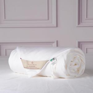 CUDDLE DREAMS Lightweight Silk Filled Comforter for Summer, Detachable Tencel Duvet Cover for Easy Care, Naturally Breathable (White, Queen) (QUEEN, 88 IN x 88 IN)