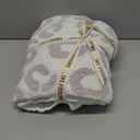 Snuggle Sac Leopard Throw Blanket for Couch Bed Sofa 50x60 inches, Reversible Grey Leopard Blanket Ultra Soft Cozy Blankets for Women Mothers Birthday Gifts