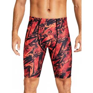 DEVOROPA Men's Swim Jammers Athletic Swimwear Racing Training Team Swimsuit Lap Competition Long Swimming Shorts Size, 30