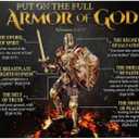 WZVZGZ Armor of God Tin Metal Sign Wall Decor Fun Decoration for Home Kitchen Bar Room Garage Vintage Poster Plaque 12" x 16"