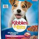 Mini Bits Small Breed Savory Bacon & Steak Flavor Dry Dog Food, 16 Lb. Bag, Complete and Balanced Nutrition for Adult Dogs