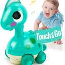 Baby Toys 6-12 Months Touch & Go Dino Moving 12-18 Months, Crawling Infant Toy, Tummy Time Toy for 1 Year Old Boy Gift, Baby Boy Toys for Ages 0-2 Easter Basket Stuffers for Babies
