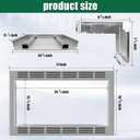 NN-TK922SS 27-inch Microwave Trim Kit Compatible with Panasonic Microwave Ovens, for 2.2 Cubic Feet Microwave Oven, Built-in Stainless Steel 27" Microwave Trim Kit, for NN-SE9-S, NN-SD9-S, NN-SN9-S