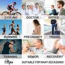 HLTPRO 4 Pairs Compression Socks for Women & Men - Best Support for Medical, Circulation, Nurses, Running, Travel (Small-Medium, Black 15-20 Mmhg)