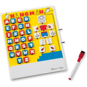 Melissa & Doug Flip to Win Travel Hangman Game - White Board, Dry-Erase Marker
