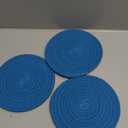 uxcell 8 Inches Trivets for Hot Dishes, Heat Resistant Lake Blue Trivets for Hot Pots and Pans, 5 Pcs Cotton Hot Pads Coasters Mat for Countertops, Cooking