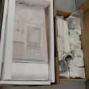 ROBOTIME Doll House, Wooden Dollhouse with Wheels for Girls, Pretend Play RV Set Dollhouse Moveable with 10+Pcs Furniture Accessories, Gift for Kids Ages 3+