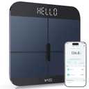 Wyze Smart Scale X - Digital Bathroom Scale for Body Weight, BMI, Body Fat, Muscle Mass, Heart Rate Monitor | Sync with Health Apps | for People, Baby & Pet, 400 lbs (Black)