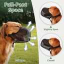 Mayerzon Dog Muzzle, Patented Mesh Muzzle with Panting Room for Large Medium Small Sized Dogs, Soft Mouth Guard to Prevent Biting Eating for Grooming Vet Visit Walking, Reflective and Full Covered, Small