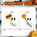 2PCS Halloween Wooden Tabletop Signs Spooky Ghost Centerpieces for Festive Table Decor Charming Halloween Kitchen Ornament for Party Decorations(bj02)
