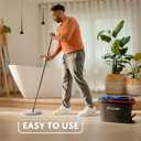 O-Cedar RinseClean Spin Mop & Bucket System | Clean with Clean Water | Removes 99% of Bacteria (Rinseclean Spin Mop & Bucket)