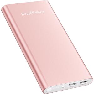 Pilot 4GS Portable Charger 12000mAh Fast Charging Power Bank Dual 3A High-Speed Output Battery Pack Compatible with iPhone 16 15 14 13 12 11 and More (Rose Gold)