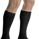 JOBST 110485 Activewear Compression Sock, 15-20mmHg, Knee High, Large, Black