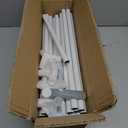 VETHIN 4 Corners Post Princess Bed Canopy Curtain Double Layer Cozy Drape Netting 4 Opening Mosquito Net for Girls & Adults Bedroom Decoration Accessories (Double White, 53" W*78" L*82"*H/(Full))