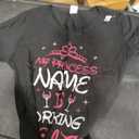 Womens My Princess Name is Drinking Beauty Funny V-Neck T-Shirt 2XL