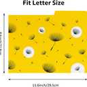 12 Decorative File Folders Letter Size, Cute Floral Document Folders for Office, School & Home, Durable Copper Material with Adhesive Tabs