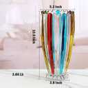 Large Colorful Glass Vase 10.6 in Tall Vase