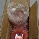 12 PCS Pink Plastic Wine Glasses with Removable Stems 13.5 Oz Pink Ribbed Wine Glasses Square White Wine Glass Muted Pastel Colors Goblets Elegant Fluted Glassware for Wedding Anniversary Birthday